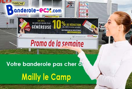 A Mailly-le-Camp (Aube/10230) impression de banderole publicitaire