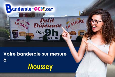 A Moussey (Aube/10800) recevez votre banderole pas cher