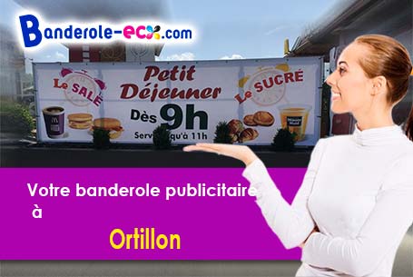 A Ortillon (Aube/10700) recevez votre banderole pas cher