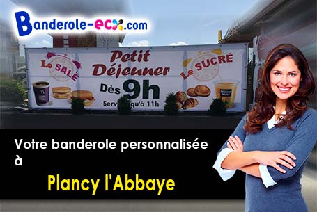 A Plancy-l'Abbaye (Aube/10380) impression de banderole publicitaire