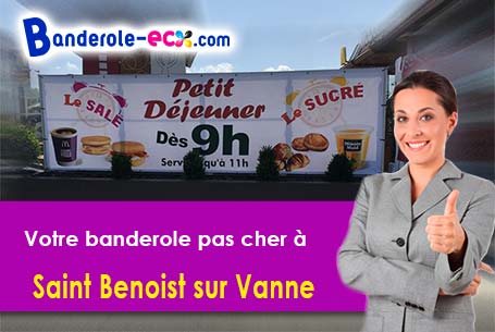 A Saint-Benoist-sur-Vanne (Aube/10160) recevez votre banderole personnalisée