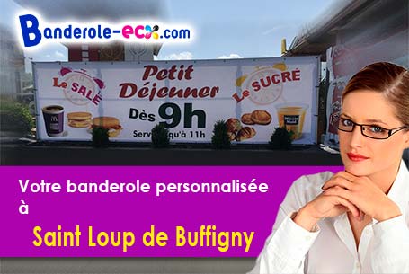 A Saint-Loup-de-Buffigny (Aube/10100) impression de banderole publicitaire