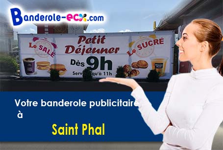 A Saint-Phal (Aube/10130) recevez votre banderole publicitaire