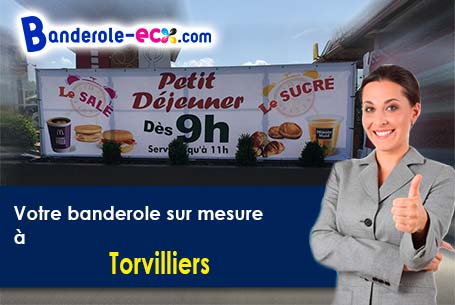 A Torvilliers (Aube/10440) recevez votre banderole publicitaire