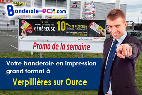 Impression de banderole publicitaire à Verpillières-sur-Ource (Aube/10360)