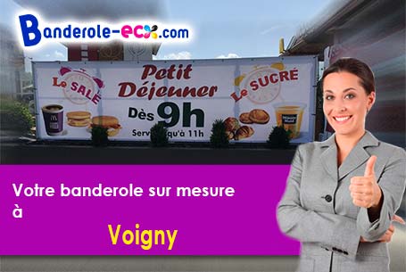 A Voigny (Aube/10200) recevez votre banderole pas cher