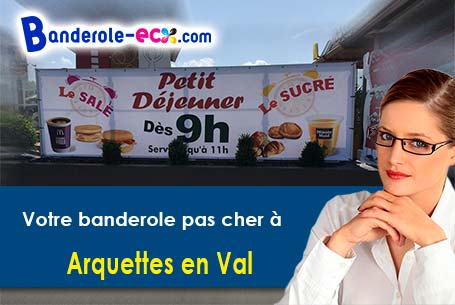 Impression de banderole personnalisée à Arquettes-en-Val (Aude/11220)