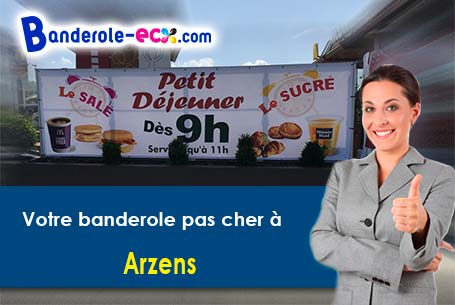 A Arzens (Aude/11290) recevez votre banderole personnalisée