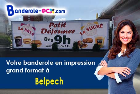 A Belpech (Aude/11420) recevez votre banderole personnalisée