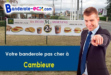 Recevez votre banderole publicitaire à Cambieure (Aude/11240)