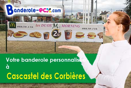 Impression de banderole personnalisée à Cascastel-des-Corbières (Aude/11360)
