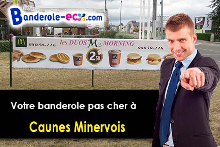 Recevez votre banderole pas cher à Caunes-Minervois (Aude/11160)