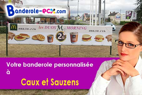 A Caux-et-Sauzens (Aude/11170) impression de banderole personnalisée