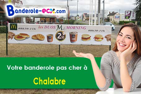 Recevez votre banderole personnalisée à Chalabre (Aude/11230)