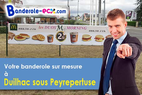 Recevez votre banderole personnalisée à Duilhac-sous-Peyrepertuse (Aude/11350)