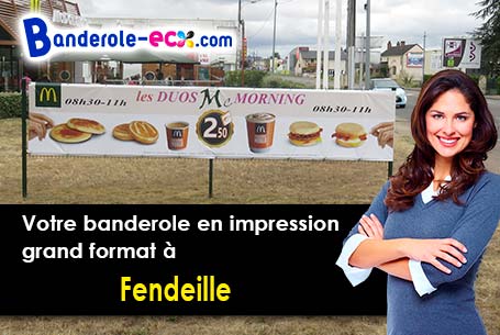 A Fendeille (Aude/11400) recevez votre banderole publicitaire
