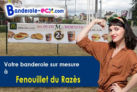 A Fenouillet-du-Razès (Aude/11240) impression de banderole publicitaire