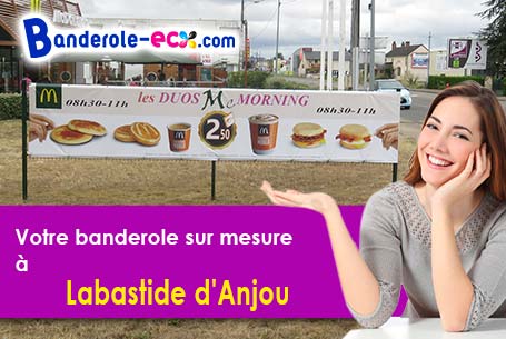 Recevez votre banderole publicitaire à Labastide-d'Anjou (Aude/11320)