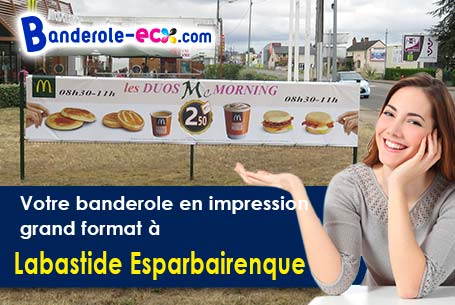 Impression de banderole personnalisée à Labastide-Esparbairenque (Aude/11380)