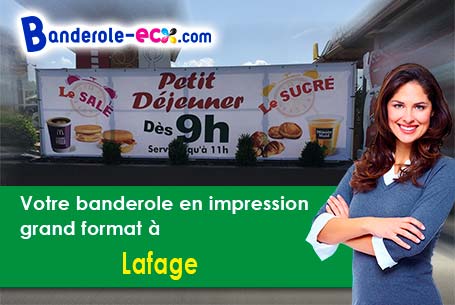 A Lafage (Aude/11420) recevez votre banderole pas cher