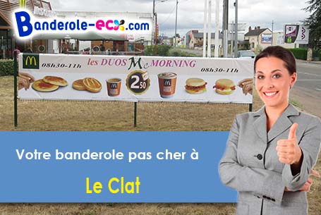A Le Clat (Aude/11140) recevez votre banderole pas cher