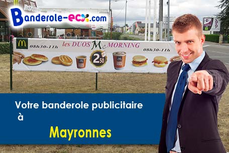 A Mayronnes (Aude/11220) impression de banderole publicitaire