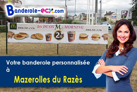 A Mazerolles-du-Razès (Aude/11240) impression de banderole publicitaire