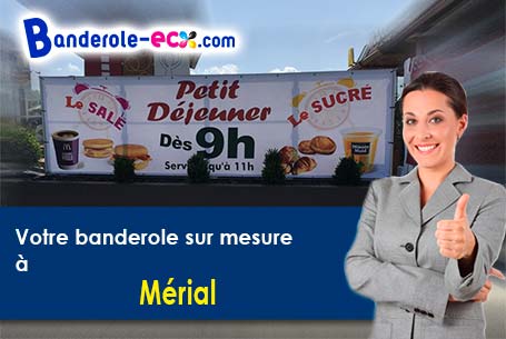 A Mérial (Aude/11140) recevez votre banderole publicitaire