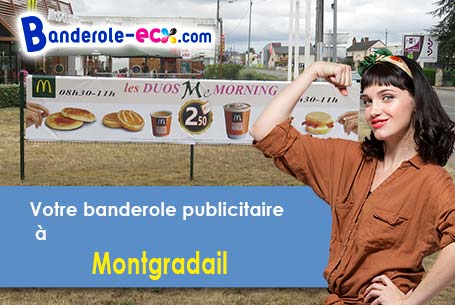 A Montgradail (Aude/11240) recevez votre banderole personnalisée