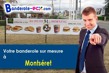 Recevez votre banderole personnalisée à Montséret (Aude/11200)
