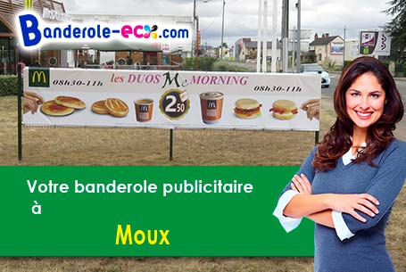 Recevez votre banderole pas cher à Moux (Aude/11700)