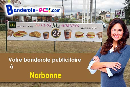 Recevez votre banderole pas cher à Narbonne (Aude/11100)