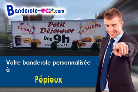 A Pépieux (Aude/11700) recevez votre banderole personnalisée