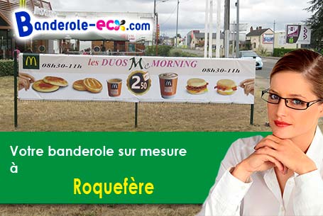 Impression de banderole pas cher à Roquefère (Aude/11380)