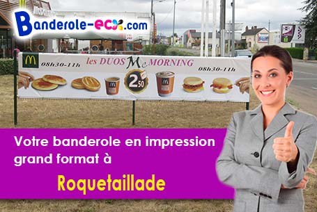 A Roquetaillade (Aude/11300) impression de banderole publicitaire