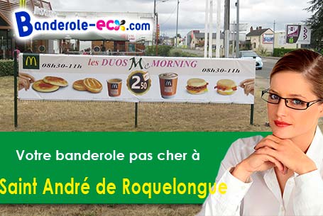 Impression de banderole personnalisée à Saint-André-de-Roquelongue (Aude/11200)
