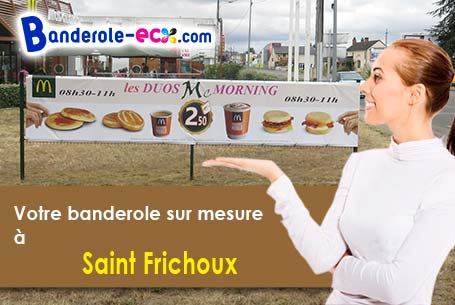 A Saint-Frichoux (Aude/11800) impression de banderole publicitaire