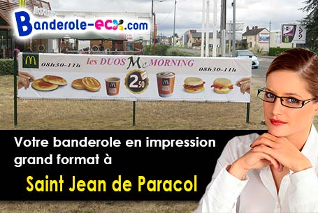 A Saint-Jean-de-Paracol (Aude/11260) recevez votre banderole pas cher