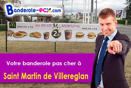 Recevez votre banderole publicitaire à Saint-Martin-de-Villereglan (Aude/11300)