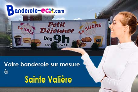 A Sainte-Valière (Aude/11120) impression de banderole publicitaire