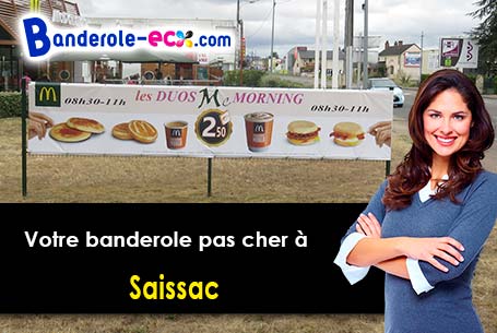 Impression de banderole pas cher à Saissac (Aude/11310)
