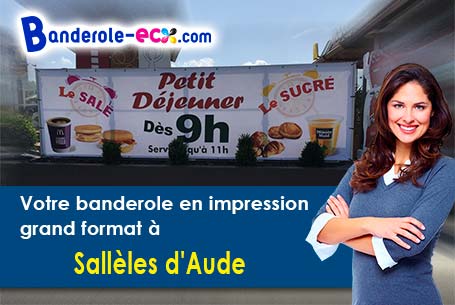 A Sallèles-d'Aude (Aude/11590) recevez votre banderole publicitaire