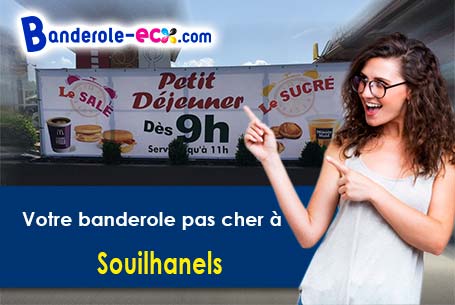 A Souilhanels (Aude/11400) recevez votre banderole personnalisée