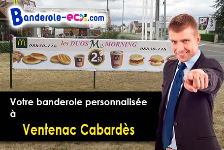 A Ventenac-Cabardès (Aude/11610) recevez votre banderole personnalisée
