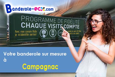 A Campagnac (Aveyron/12560) recevez votre banderole publicitaire