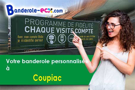 Recevez votre banderole publicitaire à Coupiac (Aveyron/12550)