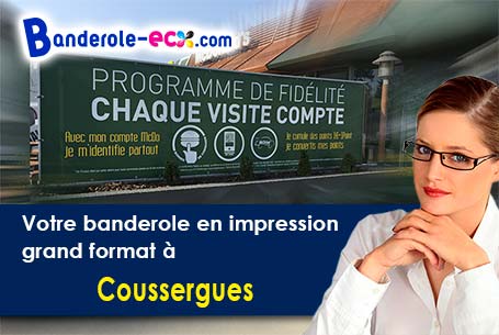 A Coussergues (Aveyron/12310) recevez votre banderole pas cher