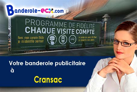 Recevez votre banderole personnalisée à Cransac (Aveyron/12110)