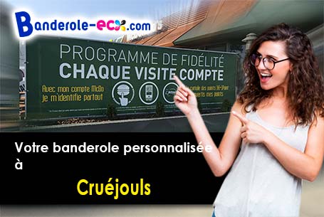 Recevez votre banderole publicitaire à Cruéjouls (Aveyron/12340)