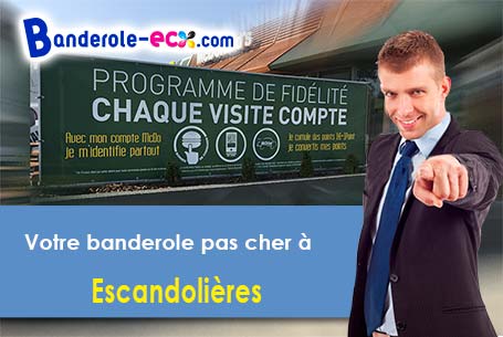 Recevez votre banderole personnalisée à Escandolières (Aveyron/12390)